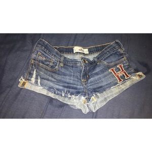 Hollister jean shorts
